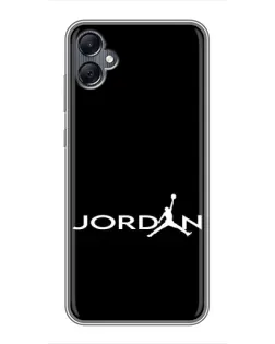 Чехол для Samsung Galaxy A05 с картинкой «Jordan White Logo» Чехол для Samsung Galaxy A05 с картинкой «Jordan White Logo»