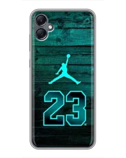 Чехол для Samsung Galaxy A05 с картинкой «Jordan Cyan 23» Чехол для Samsung Galaxy A05 с картинкой «Jordan Cyan 23»
