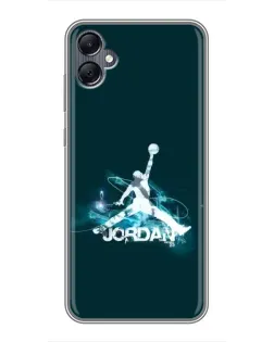 Чехол для Samsung Galaxy A05 с картинкой «Jordan Blue Fire» Чехол для Samsung Galaxy A05 с картинкой «Jordan Blue Fire»