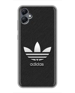 Чехол для Samsung Galaxy A05 с картинкой «Adidas Карбоновая текстура»
