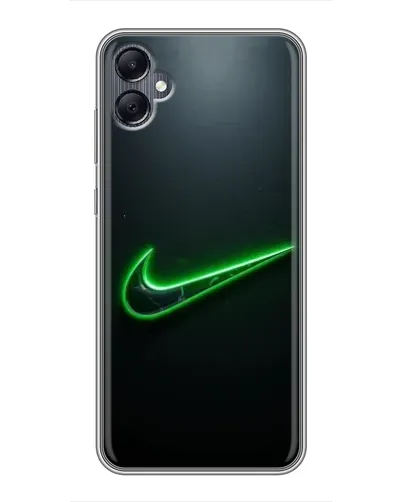 Чехол для Samsung Galaxy A05 с картинкой «Неоновый контур Nike»