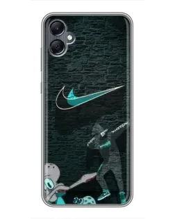 Чехол для Samsung Galaxy A05 с картинкой «Спортивный арт Nike»