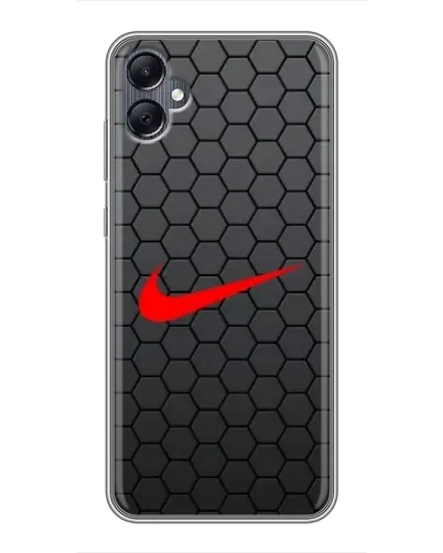 Чехол для Samsung Galaxy A05 с картинкой «Nike — карбоновая сетка»