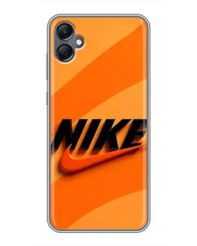 Чехол для Samsung Galaxy A05 с картинкой «Оранжевый драйв Nike»