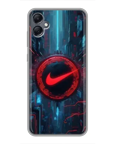 Чехол для Samsung Galaxy A05 с картинкой «Техногенный стиль Nike»