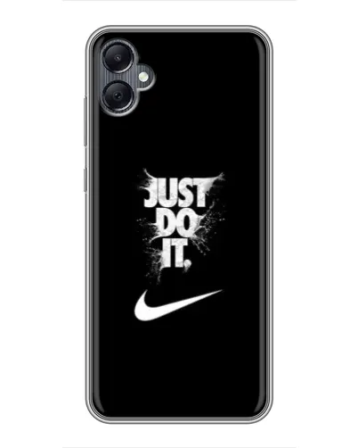 Чехол для Samsung Galaxy A05 с картинкой «Текстовый принт Nike»