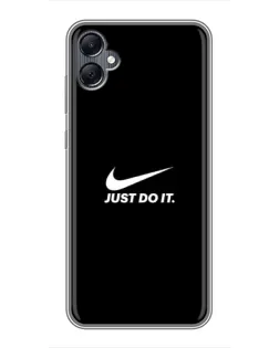Чехол для Samsung Galaxy A05 с картинкой «Минимализм от Nike»