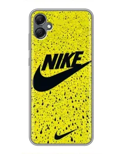 Чехол для Samsung Galaxy A05 с картинкой «Желтый текстурный Nike»