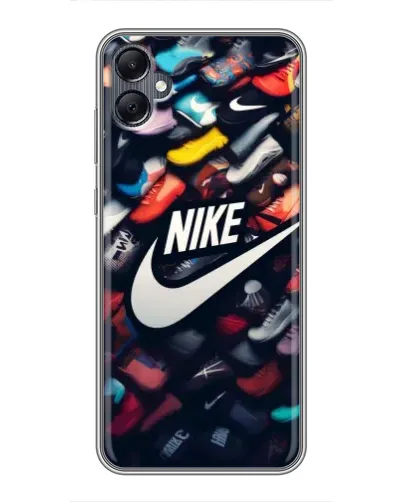 Чехол для Samsung Galaxy A05 с картинкой «Коллекция кроссовок Nike»