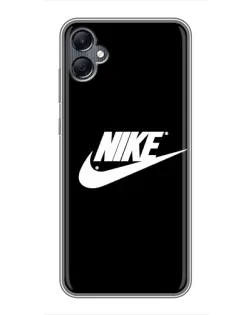 Чехол для Samsung Galaxy A05 с картинкой «Мазки краски Nike»