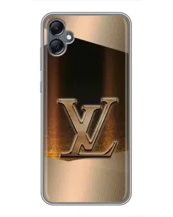 Чехол для Samsung Galaxy A05 с картинкой «LV — золотое сияние»