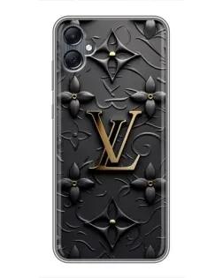 Чехол для Samsung Galaxy A05 с картинкой «Кожаная текстура LV»
