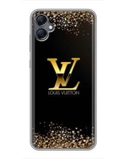 Чехол для Samsung Galaxy A05 с картинкой «LV — золотые искры»