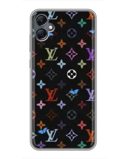 Чехол для Samsung Galaxy A05 с картинкой «Цветная монограмма LV»