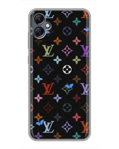 Чехол для Samsung Galaxy A05 с картинкой «Цветная монограмма LV» Чехол для Samsung Galaxy A05 с картинкой «Цветная монограмма LV»