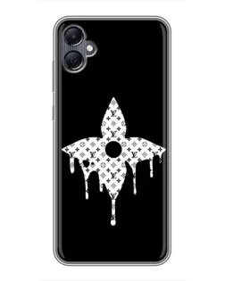 Чехол для Samsung Galaxy A05 с картинкой «Цветочная монограмма»