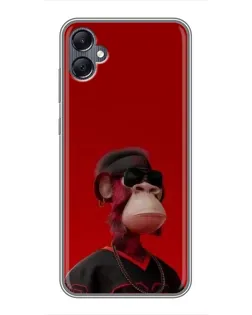 Чехол для Samsung Galaxy A05 с картинкой «Bored Ape в красном» Чехол для Samsung Galaxy A05 с картинкой «Bored Ape в красном»