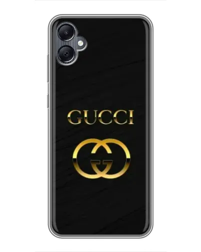 Чехол для Samsung Galaxy A05 с картинкой «Золотой логотип Gucci»