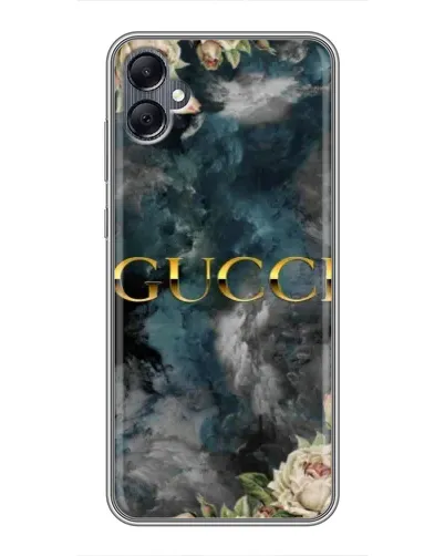 Чехол для Samsung Galaxy A05 с картинкой «Абстрактные цветы Gucci»