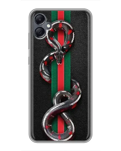 Чехол для Samsung Galaxy A05 с картинкой «Gucci — змея на полосе» Чехол для Samsung Galaxy A05 с картинкой «Gucci — змея на полосе»