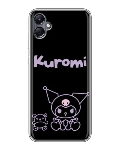 Чехол для Samsung Galaxy A05 с картинкой «Kuromi — черный минимализм»