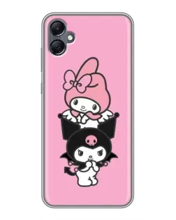 Чехол для Samsung Galaxy A05 с картинкой «My Melody и Kuromi» Чехол для Samsung Galaxy A05 с картинкой «My Melody и Kuromi»