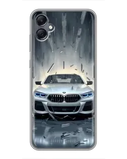 Чехол для Samsung Galaxy A05 с картинкой «BMW в свете фар» Чехол для Samsung Galaxy A05 с картинкой «BMW в свете фар»