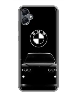 Чехол для Samsung Galaxy A05 с картинкой «BMW — взгляд из темноты» Чехол для Samsung Galaxy A05 с картинкой «BMW — взгляд из темноты»