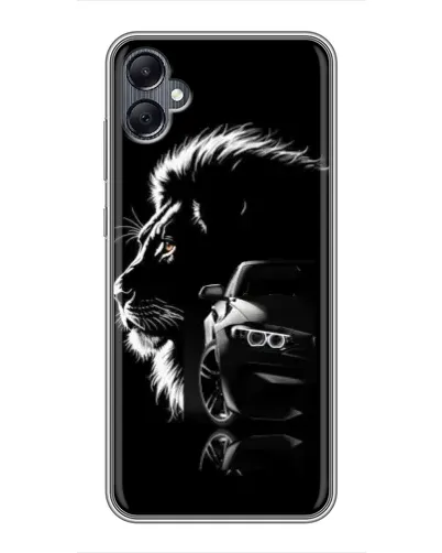 Чехол для Samsung Galaxy A05 с картинкой «BMW и лев» Чехол для Samsung Galaxy A05 с картинкой «BMW и лев»