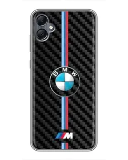 Чехол для Samsung Galaxy A05 с картинкой «Эмблема BMW и карбон» Чехол для Samsung Galaxy A05 с картинкой «Эмблема BMW и карбон»