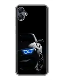Чехол для Samsung Galaxy A05 с картинкой «BMW — ночной взгляд» Чехол для Samsung Galaxy A05 с картинкой «BMW — ночной взгляд»