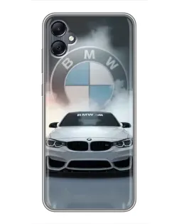 Чехол для Samsung Galaxy A05 с картинкой «BMW в белом дыму» Чехол для Samsung Galaxy A05 с картинкой «BMW в белом дыму»