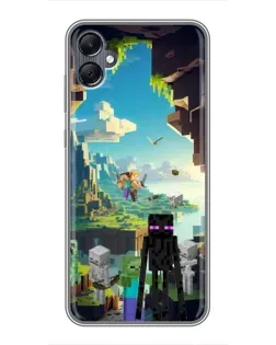 Чехол для Samsung Galaxy A05 с картинкой «Эндермен в лесу» Чехол для Samsung Galaxy A05 с картинкой «Эндермен в лесу»