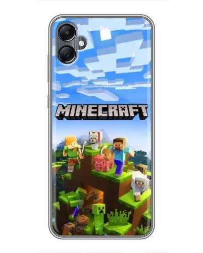 Чехол для Samsung Galaxy A05 с картинкой «Minecraft классический мир»