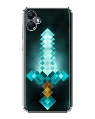 Чехол для Samsung Galaxy A05 с картинкой «Алмазный меч неон»