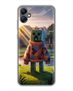 Чехол для Samsung Galaxy A05 с картинкой «Крипер в свитере» Чехол для Samsung Galaxy A05 с картинкой «Крипер в свитере»