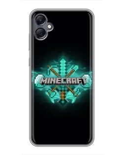 Чехол для Samsung Galaxy A05 с картинкой «Minecraft Diamond лого» Чехол для Samsung Galaxy A05 с картинкой «Minecraft Diamond лого»