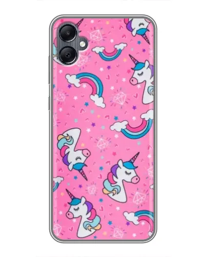 Чехол для Samsung Galaxy A05 с картинкой «Unicorn паттерн розовый» Чехол для Samsung Galaxy A05 с картинкой «Unicorn паттерн розовый»