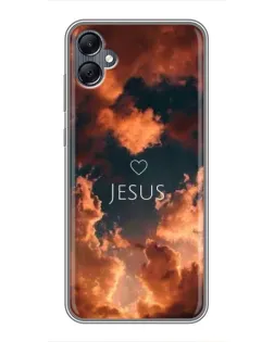 Чехол для Samsung Galaxy A05 с картинкой «Сияние Имени Jesus» Чехол для Samsung Galaxy A05 с картинкой «Сияние Имени Jesus»