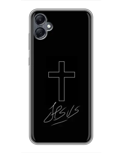 Чехол для Samsung Galaxy A05 с картинкой «Графический крест Jesus» Чехол для Samsung Galaxy A05 с картинкой «Графический крест Jesus»