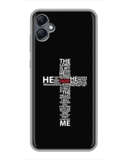 Чехол для Samsung Galaxy A05 с картинкой «Текстовый крест» Чехол для Samsung Galaxy A05 с картинкой «Текстовый крест»