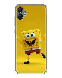 Чехол для Samsung Galaxy A05 с картинкой «Позитивный Губка Боб»