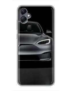 Чехол для Samsung Galaxy A05 с картинкой «Tesla Model S Look»