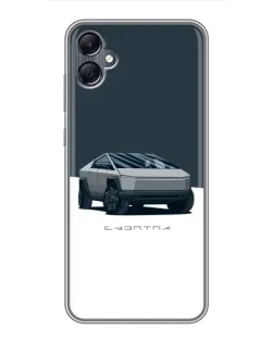 Чехол для Samsung Galaxy A05 с картинкой «Серебристый Cybertruck Tesla» Чехол для Samsung Galaxy A05 с картинкой «Серебристый Cybertruck Tesla»