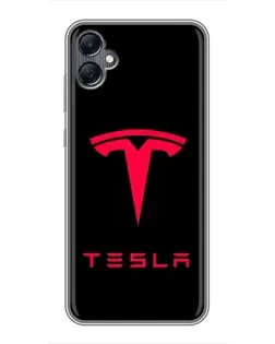 Чехол для Samsung Galaxy A05 с картинкой «Tesla Red Logo» Чехол для Samsung Galaxy A05 с картинкой «Tesla Red Logo»