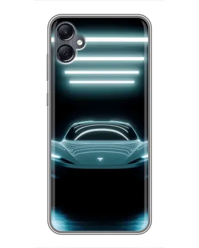 Чехол для Samsung Galaxy A05 с картинкой «Tesla в неоне» Чехол для Samsung Galaxy A05 с картинкой «Tesla в неоне»
