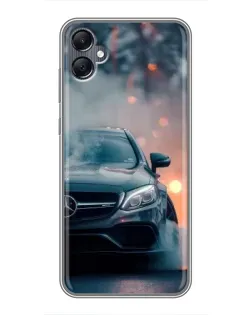 Чехол для Samsung Galaxy A05 с картинкой «Mercedes — ночной город» Чехол для Samsung Galaxy A05 с картинкой «Mercedes — ночной город»