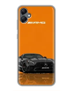 Чехол для Samsung Galaxy A05 с картинкой «Оранжевый Mercedes AMG»