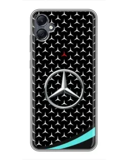 Чехол для Samsung Galaxy A05 с картинкой «Mercedes — бирюзовый акцент»
