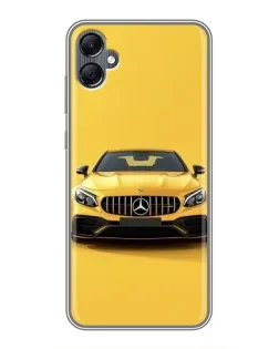 Чехол для Samsung Galaxy A05 с картинкой «Желтый Mercedes GT»